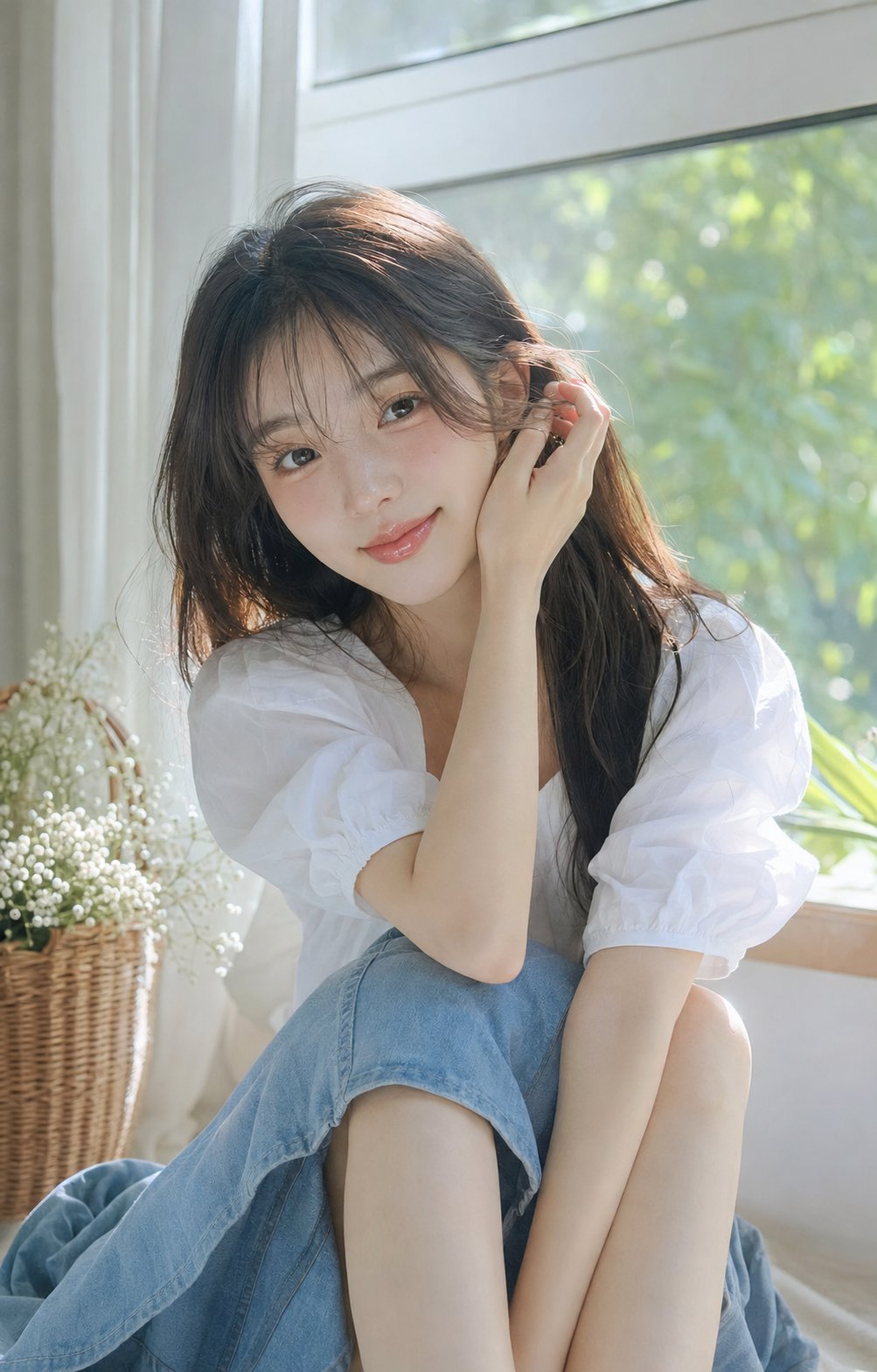 韩系清透窗光少女写真
